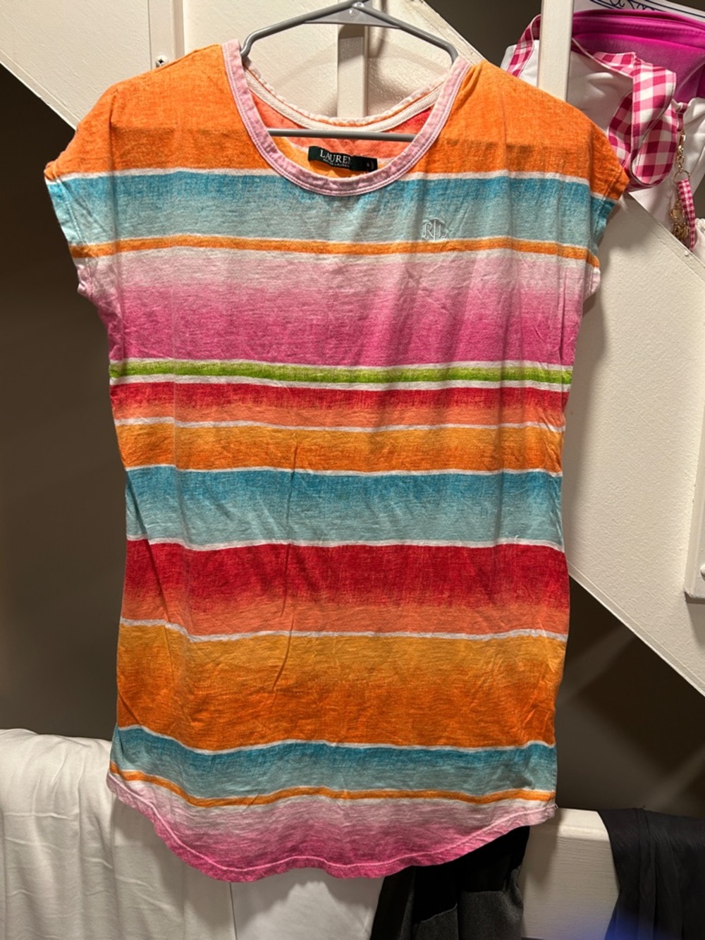 Bright Multi-Color Sleep Tee or swimsuit cover up